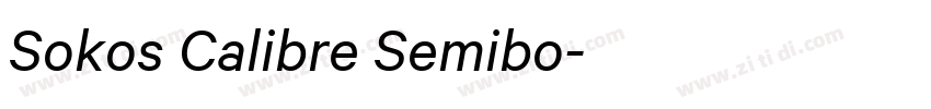 Sokos Calibre Semibo字体转换
